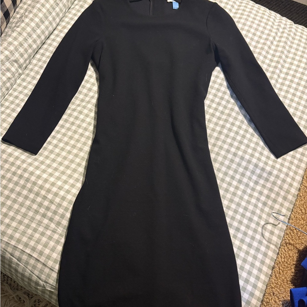 Vince Classic Black Long Sleeve Dress - Picture 3 of 4